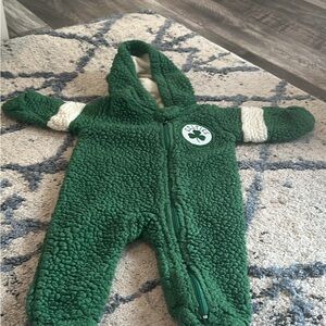 Boston Celtics Green baby fleece One Piece